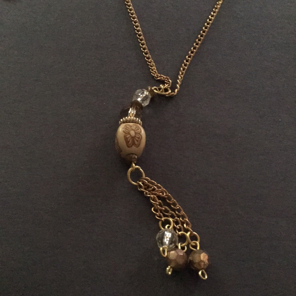 Cute bronze necklace